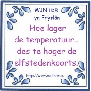 Winter in Friesland…